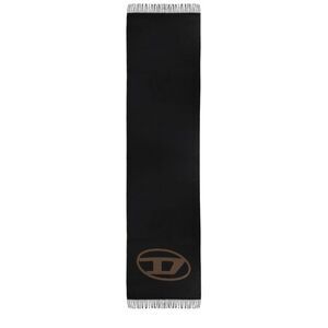 DIESEL Men's Logo Knit Scarf Men BROWN Scarves